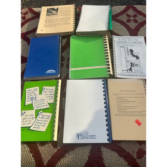 Vintage folk Cook books and helpful hints spiral lot 1970s 1980s - Picture 2 of 3